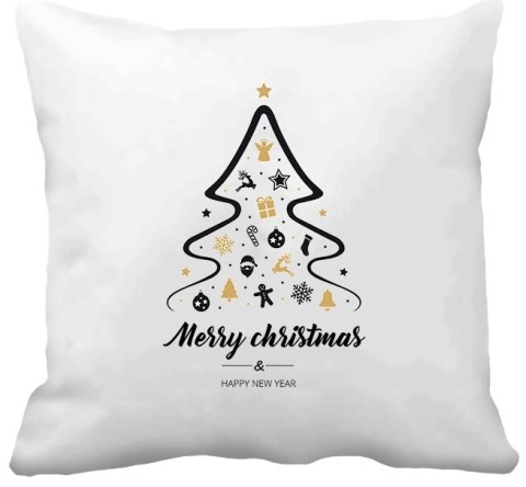 Poduszka z nadrukiem Boże Narodzenie święta mikołajki