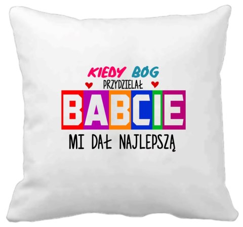 Poduszka z nadrukiem prezent Dzień Babci różne wzory babcia