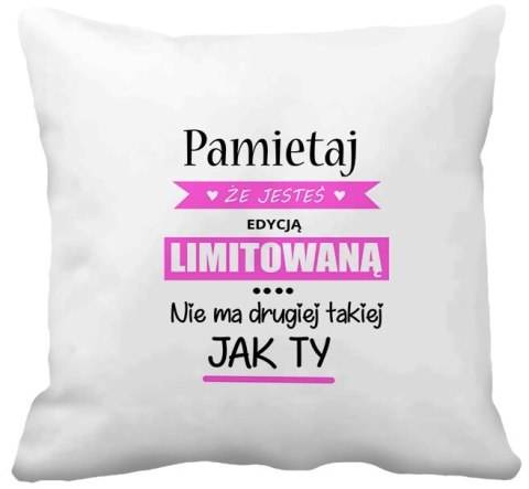 Poduszka z nadrukiem prezent Dzień Kobiet dla koleżanki dziewczyny mamy