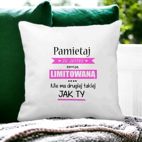 Poduszka z nadrukiem prezent Dzień Kobiet dla koleżanki dziewczyny mamy
