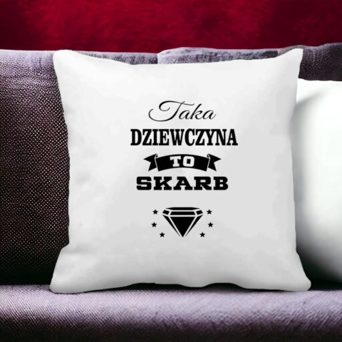 Poduszka z nadrukiem prezent Dzień Kobiet dla koleżanki dziewczyny mamy