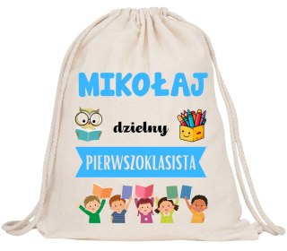 PLECAK WOREK NA BUTY KAPCIE MOCNY GRUBY PREMIUM DO SZKOŁY PASOWANIE UCZNIA#
