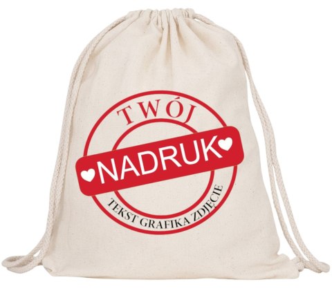 PLECAK WOREK PREMIUM MOCNY Z TWOIM NADRUKIEM ZDJĘCIE GRAFIKA LOGO KREATOR # PLECAK WOREK PREMIUM MOCNY Z TWOIM NADRUKIEM ZDJĘCIE GRAFIKA LOGO KREATOR #