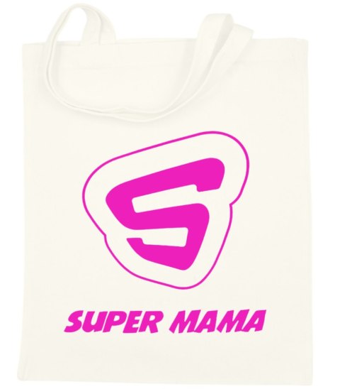 Torba bawełniana premium na zakupy z nadrukiem śmieszny prezent dla mamy