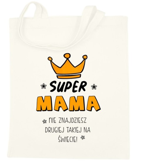 Torba bawełniana premium na zakupy z nadrukiem śmieszny prezent dla mamy