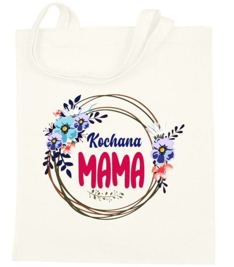 Torba bawełniana premium na zakupy z nadrukiem śmieszny prezent dla mamy