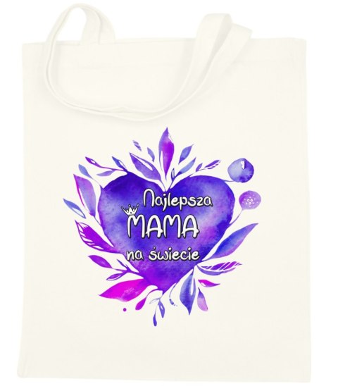 Torba bawełniana premium na zakupy z nadrukiem śmieszny prezent dla mamy