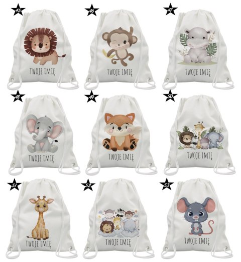 Worek na buty kapcie plecak gruby mocny premium do szkoły przedszkola