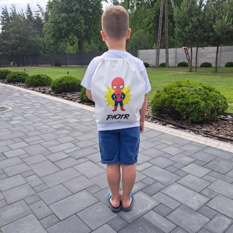 Worek na buty kapcie plecak gruby mocny premium do szkoły przedszkola