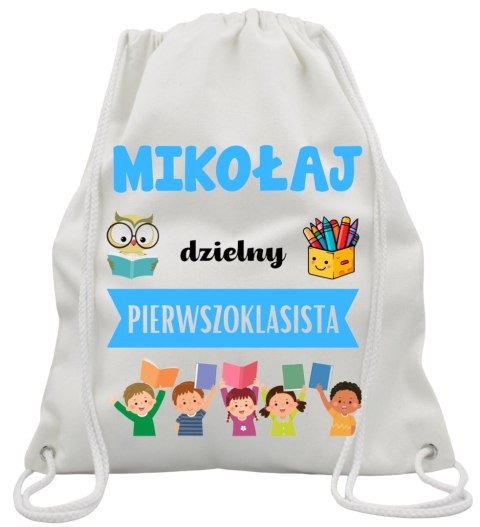 Worek na buty kapcie plecak mocny gruby premium do szkoły pasowanie ucznia