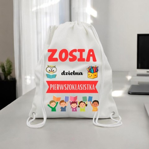 WOREK NA BUTY KAPCIE PLECAK MOCNY GRUBY PREMIUM DO SZKOŁY PASOWANIE UCZNIA#