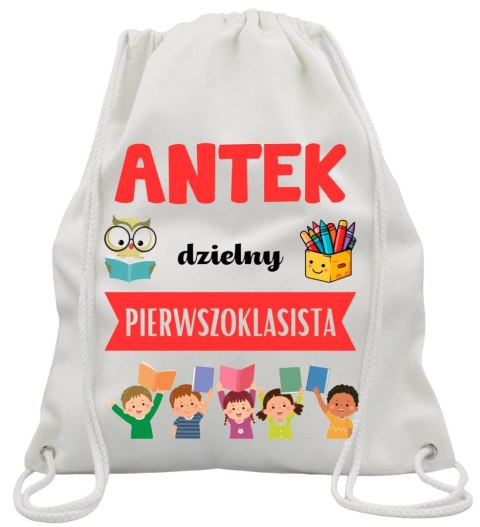 WOREK NA BUTY KAPCIE PLECAK MOCNY GRUBY PREMIUM DO SZKOŁY PASOWANIE UCZNIA#