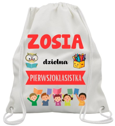 WOREK NA BUTY KAPCIE PLECAK MOCNY GRUBY PREMIUM DO SZKOŁY PASOWANIE UCZNIA#