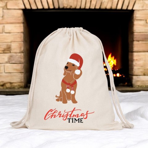 Worek na buty kapcie plecak mocny premium mikołajki Boże Narodzenie święta