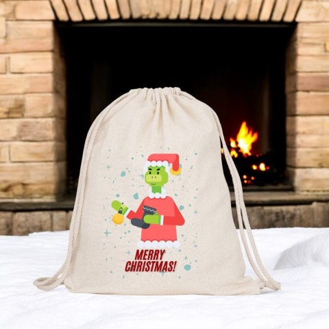 Worek na buty kapcie plecak mocny premium mikołajki Boże Narodzenie święta