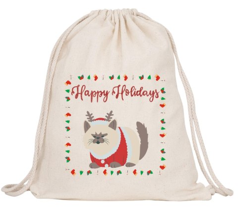 Worek na buty kapcie plecak mocny premium mikołajki Boże Narodzenie święta