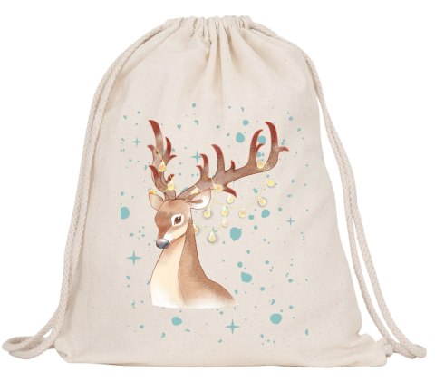 Worek na buty kapcie plecak mocny premium mikołajki Boże Narodzenie święta