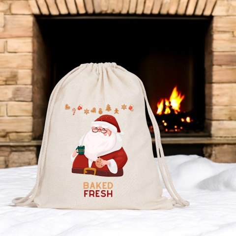 Worek na buty kapcie plecak mocny premium mikołajki Boże Narodzenie święta