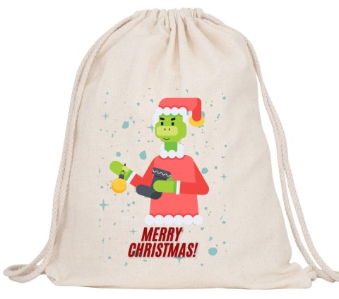 Worek na buty kapcie plecak mocny premium mikołajki Boże Narodzenie święta