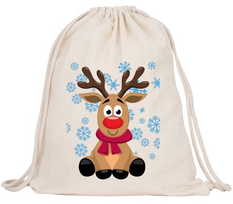 Worek na buty kapcie plecak mocny premium mikołajki Boże Narodzenie święta