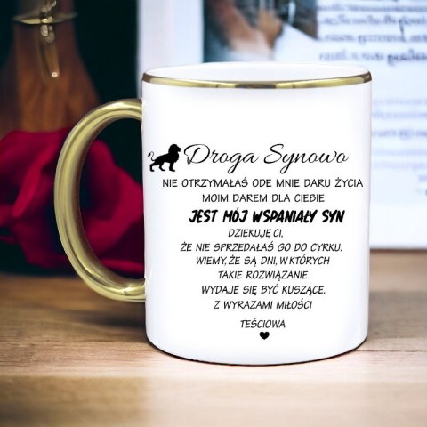 KUBEK PREMIUM DLA SYNOWEJ URODZINY IMIENINY ŚMIESZNY PREZENT SYNOWA KUBEK PREMIUM DLA SYNOWEJ URODZINY IMIENINY ŚMIESZNY PREZENT SYNOWA
