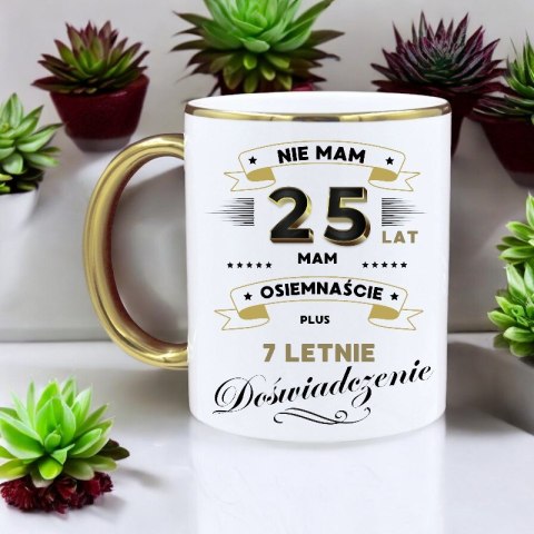 Kubek premium na 25 urodziny śmieszny prezent