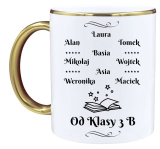 KUBEK PREMIUM PREZENT DZIEŃ NAUCZYCIELA WYCHOWAWCY Z IMIONAMI DZIECI #