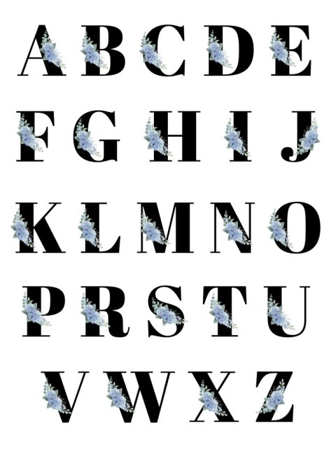 Kubek premium z nadrukiem dowolna litera prezent piękny biało-złoty