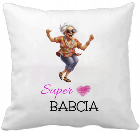 Poszewka na poduszkę z nadrukiem prezent Dzień Babci różne wzory babcia