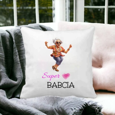 Poszewka na poduszkę z nadrukiem prezent Dzień Babci różne wzory babcia