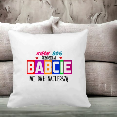 Poszewka na poduszkę z nadrukiem prezent Dzień Babci różne wzory babcia