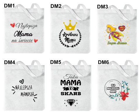 Torba z nadrukiem Dzień Matki prezent dla mamy różne wzory