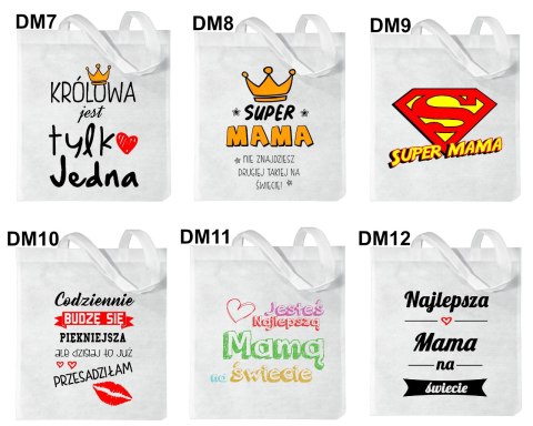 Torba z nadrukiem Dzień Matki prezent dla mamy różne wzory