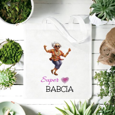 Torba z nadrukiem prezent Dzień Babci różne wzory babcia
