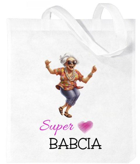 Torba z nadrukiem prezent Dzień Babci różne wzory babcia