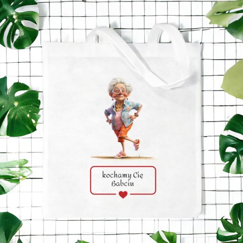 Torba z nadrukiem prezent Dzień Babci różne wzory babcia