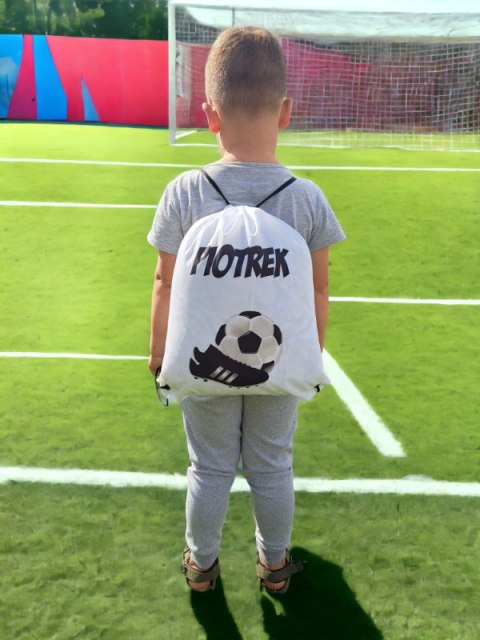 WOREK NA BUTY KAPCIE PLECAK SPORTOWY DO SZKOŁY PASOWANIE NA UCZNIA #