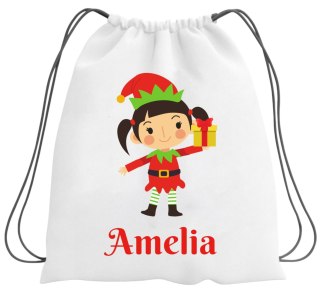 WOREK NA BUTY KAPCIE PLECAK Z IMIENIEM MIKOŁAJKI ŚWIĘTA DLA DZIECKA #
