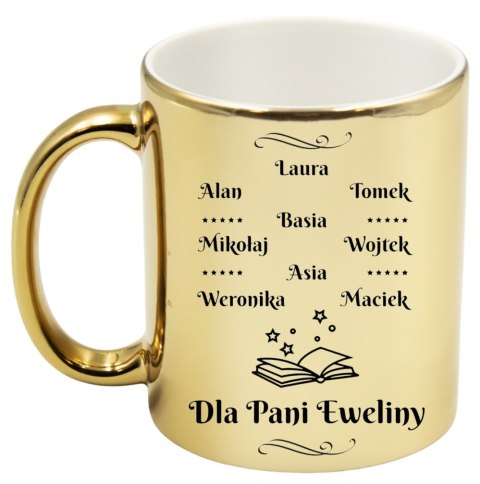 Kubek premium z imionami dzieci prezent Dzień nauczyciela wychowawcy