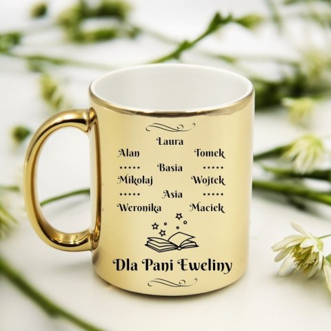 Kubek premium z imionami dzieci prezent Dzień nauczyciela wychowawcy