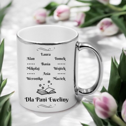 Kubek premium z imionami dzieci prezent Dzień nauczyciela wychowawcy