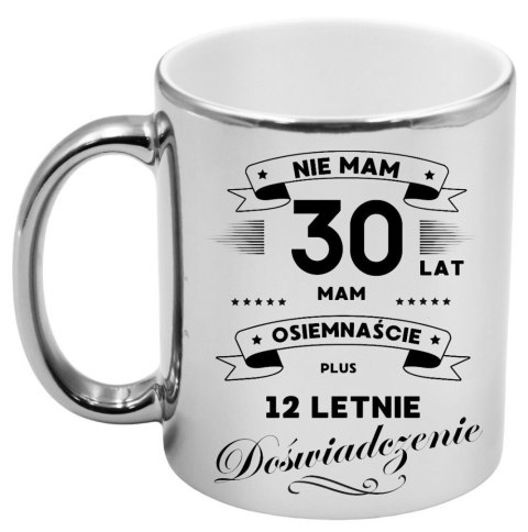 Kubek srebrny premium prezent na 30 urodziny oryginalny upominek