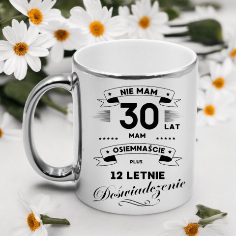 Kubek srebrny premium prezent na 30 urodziny oryginalny upominek
