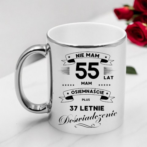 Kubek srebrny premium prezent na 55 urodziny oryginalny upominek