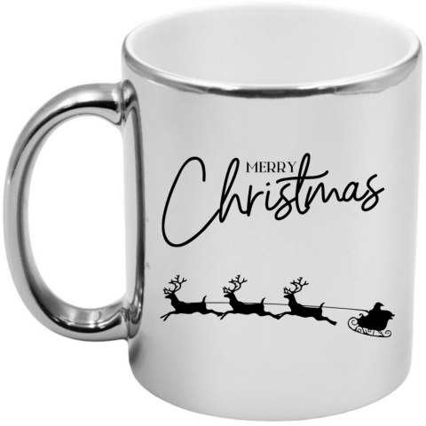 Kubek srebrny premium prezent świąteczny Boże Narodzenie mikołajki