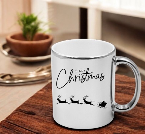 Kubek srebrny premium prezent świąteczny Boże Narodzenie mikołajki