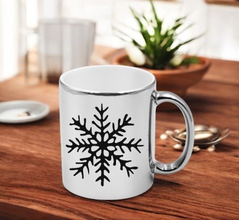 Kubek srebrny premium prezent świąteczny Boże Narodzenie mikołajki