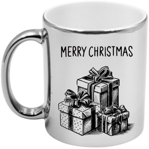 Kubek srebrny premium prezent świąteczny Boże Narodzenie mikołajki