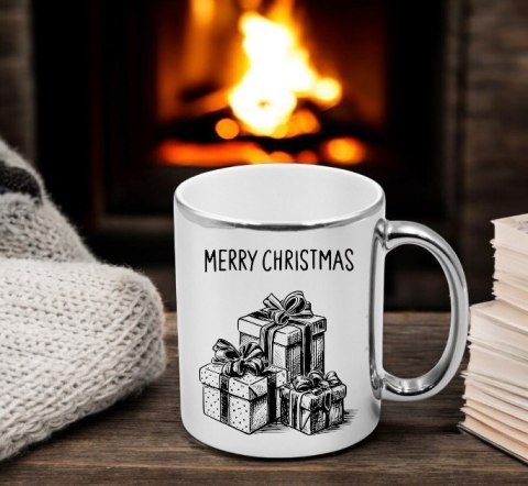 Kubek srebrny premium prezent świąteczny Boże Narodzenie mikołajki