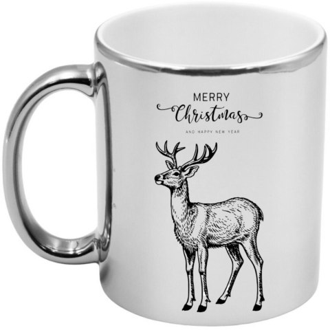 Kubek srebrny premium prezent świąteczny Boże Narodzenie mikołajki